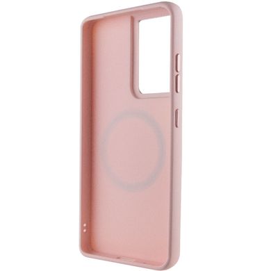 Уценка TPU чехол Bonbon Metal Style with MagSafe для Samsung Galaxy S21 Ultra Эстетический дефект / Розовый / Light pink