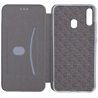 Кожаный чехол-книжка Classy для Samsung Galaxy A20 / A30 Темно-синий