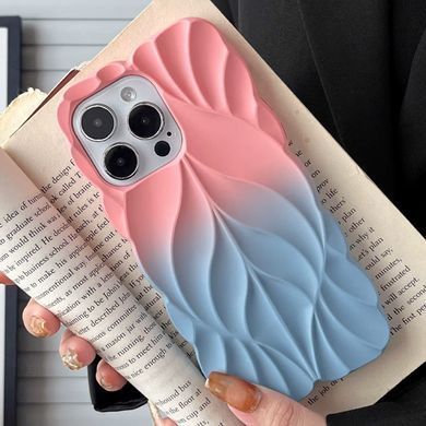 TPU чехол Leaf для Apple iPhone 16 Pro (6.3") Pink / Blue