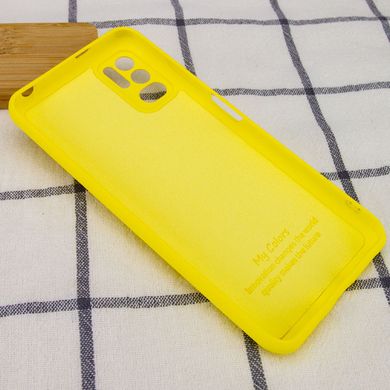 Чохол Silicone Cover My Color Full Camera (A) для Xiaomi Redmi Note 10 5G / Poco M3 Pro Жовтий / Flash