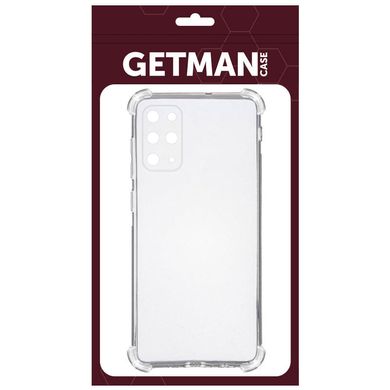 TPU чехол GETMAN Ease logo усиленные углы для Samsung Galaxy S22+ Бесцветный (прозрачный)