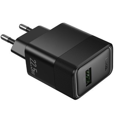 МЗП Hoco CS111A Lounge QC3.0 22.5W (1USB-A) Black