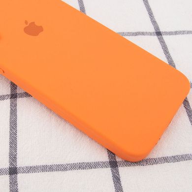 Чехол Silicone Case Square Full Camera Protective (AA) для Apple iPhone XR (6.1") Оранжевый / Papaya