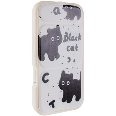 Чехол TPU Panel Stand для Apple iPhone 17 Pro Max (6.9") Black Cat
