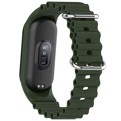 Ремешок Ocean Band для Xiaomi Mi Band 7/6/5/4/3 Зеленый / Dark Olive