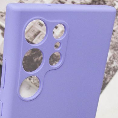 Чохол Silicone Cover Lakshmi Full Camera (AAA) для Samsung Galaxy S24 Ultra Бузковий / Dasheen