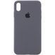 Чехол Silicone Case Full Protective (AA) для Apple iPhone X (5.8") / XS (5.8") Серый / Dark Grey