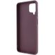 TPU чехол Bonbon Metal Style для Samsung Galaxy A12 Бордовый / Plum фото 3