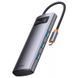 Переходник HUB Baseus Metal Gleam Series 4-in-1 4xUSB3.0 (WKWG070013) Gray фото 2