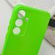 Чохол Silicone Cover Lakshmi Full Camera (A) для Samsung Galaxy A14 4G/5G Салатовий / Neon Green фото 5