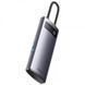 Переходник HUB Baseus Metal Gleam Series 4-in-1 4xUSB3.0 (WKWG070013) Gray фото 3