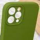 Чохол Silk Full Camera Protective (AA) NO LOGO для Apple iPhone 12 Pro Max (6.7") Зелений / Dark Olive фото 5