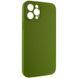 Чохол Silk Full Camera Protective (AA) NO LOGO для Apple iPhone 12 Pro Max (6.7") Зелений / Dark Olive фото 2