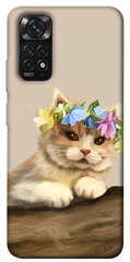 Чехол itsPrint Cat in flowers для Xiaomi Redmi Note 11 (Global) / Note 11S