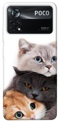 Чехол itsPrint Три кота для Xiaomi Poco X4 Pro 5G