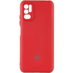 Чехол Silicone Cover My Color Full Camera (A) для Xiaomi Redmi Note 10 5G / Poco M3 Pro Красный / Red