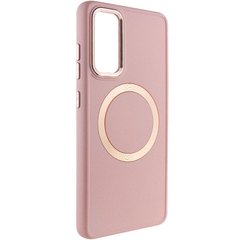 TPU чохол Bonbon Metal Style with MagSafe для Samsung Galaxy S24 Рожевий / Light Pink