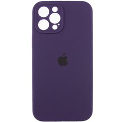 Уцінка Чохол Silicone Case Full Camera Protective (AA) для Apple iPhone 12 Pro (6.1") Відкрита упаковка / Фіолетовий / Elderberry