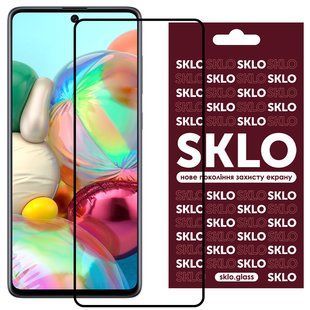 Захисне скло SKLO 3D (full glue) для Samsung Galaxy M34 5G Чорний