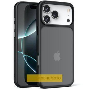 TPU+PC чехол Metal Buttons для Apple iPhone 17 Air (6.5") Черный / Black