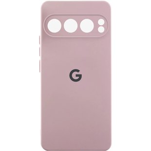 Чехол Silicone Cover Lakshmi Full Camera (AAA) with Logo для Google Pixel 9 Pro Розовый / Pink Sand