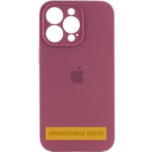 Чехол Silicone Case Full Camera Protective (AA) для Apple iPhone 17 Air (6.5") Бордовый / Plum