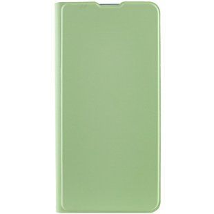 Кожаный чехол книжка GETMAN Elegant (PU) для Motorola Moto E40 Мятный