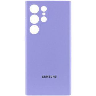 Чохол Silicone Cover Lakshmi Full Camera (AAA) with Logo для Samsung Galaxy S23 Ultra Бузковий / Dasheen