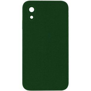 Чехол Silk Square Full Camera Protective (AA) NO LOGO для Apple iPhone XR (6.1") Зеленый / Army green
