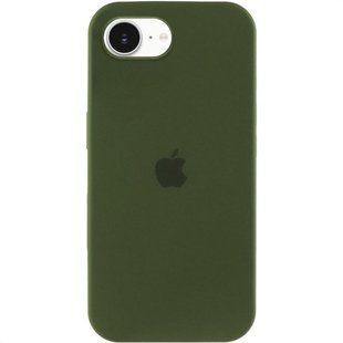 Чохол Silicone Case Full Protective (AA) для Apple iPhone 16e / 17e (6.1") Зелений / Dark Olive