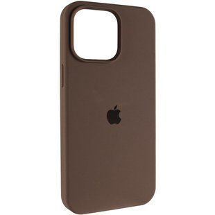 Чехол Silicone Case (AA) Logo with MagSafe для Apple iPhone 12 Pro Max (6.7") Коричневый / Brown