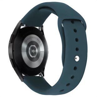 Силиконовый ремешок Sport для Smart Watch 22mm Темно-синий / Midnight blue