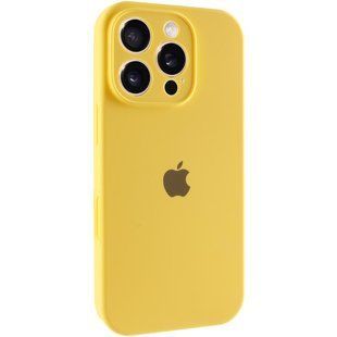 Чехол Silicone Case Full Camera Protective (AA) для Apple iPhone 16 Pro Max (6.9") Желтый / Yellow