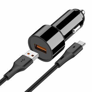 АЗУ Amaya ACC-13C QC3.0 20W (1USB-A) + кабель USB to Type-C Black