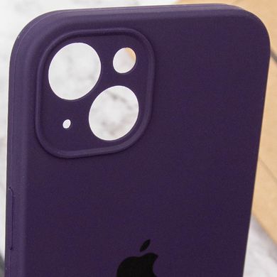 Чехол Silicone Case Full Camera Protective (AA) для Apple iPhone 15 Plus (6.7") Фиолетовый / Elderberry