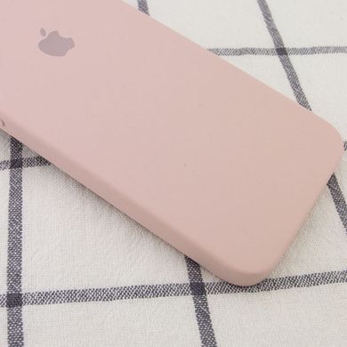 Чохол Silicone Case Square Full Camera Protective (AA) для Apple iPhone XR (6.1") Рожевий / Pink Sand