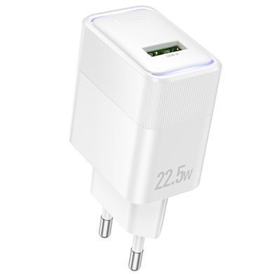 МЗП Hoco CS111A Lounge QC3.0 22.5W (1USB-A) White