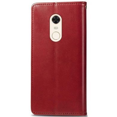 Кожаный чехол книжка GETMAN Gallant (PU) для Xiaomi Redmi 5 Plus / Redmi Note 5 (Single Camera) Красный