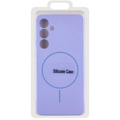 Чохол Silicone Cover Lakshmi Full Camera (AA) with Magnetic Fit для Samsung Galaxy S24 FE Бузковий / Dasheen