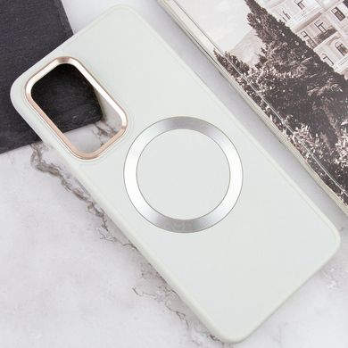 TPU чехол Bonbon Metal Style with MagSafe для OnePlus 9 Белый / White