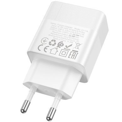 МЗП Hoco CS111A Lounge QC3.0 22.5W (1USB-A) White