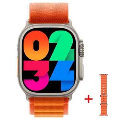 Уценка Смарт-часы HW9 Ultra Max Вскрытая упаковка / Gold / Orange