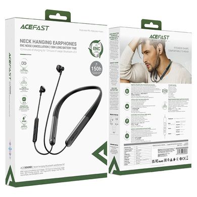 Уценка Bluetooth наушники Acefast N1 neck-hanging Мятая упаковка / Black