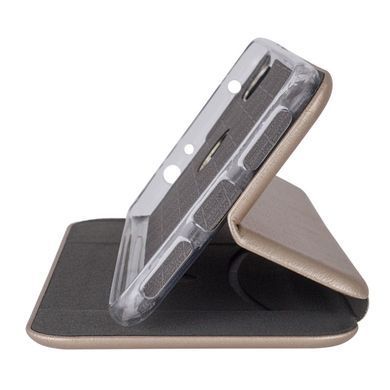 Кожаный чехол-книжка Classy для Xiaomi Redmi Note 8 Pro Золотой