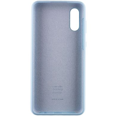 Чехол Silicone Cover Full Protective (AA) для Samsung Galaxy A02 Голубой / Lilac Blue
