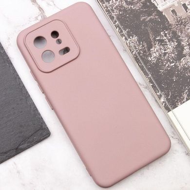 Чехол TPU GETMAN Liquid Silk Full Camera для Xiaomi 13 Розовый / Pink Sand