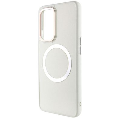 TPU чехол Bonbon Metal Style with MagSafe для OnePlus 9 Белый / White