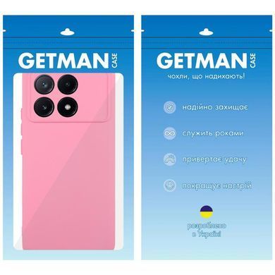 Чехол TPU GETMAN Liquid Silk Full Camera для Xiaomi Poco X6 Pro Розовый / Pink