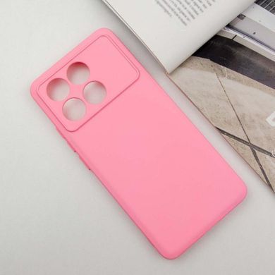 Чехол TPU GETMAN Liquid Silk Full Camera для Xiaomi Poco X6 Pro Розовый / Pink