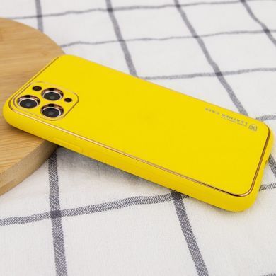 Кожаный чехол Xshield для Apple iPhone 11 Pro (5.8") Желтый / Yellow
